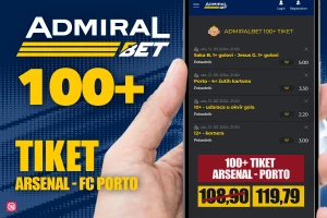 AdmiralBet 100+ tiket - Saka, Žezus, 10+ udaraca i kvota 119,79
